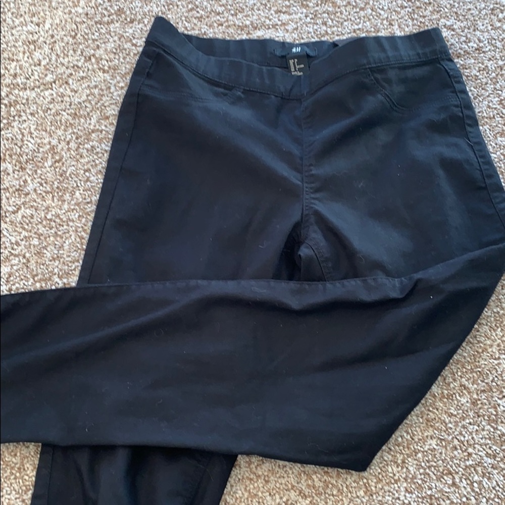 H&M skinny black jeggings